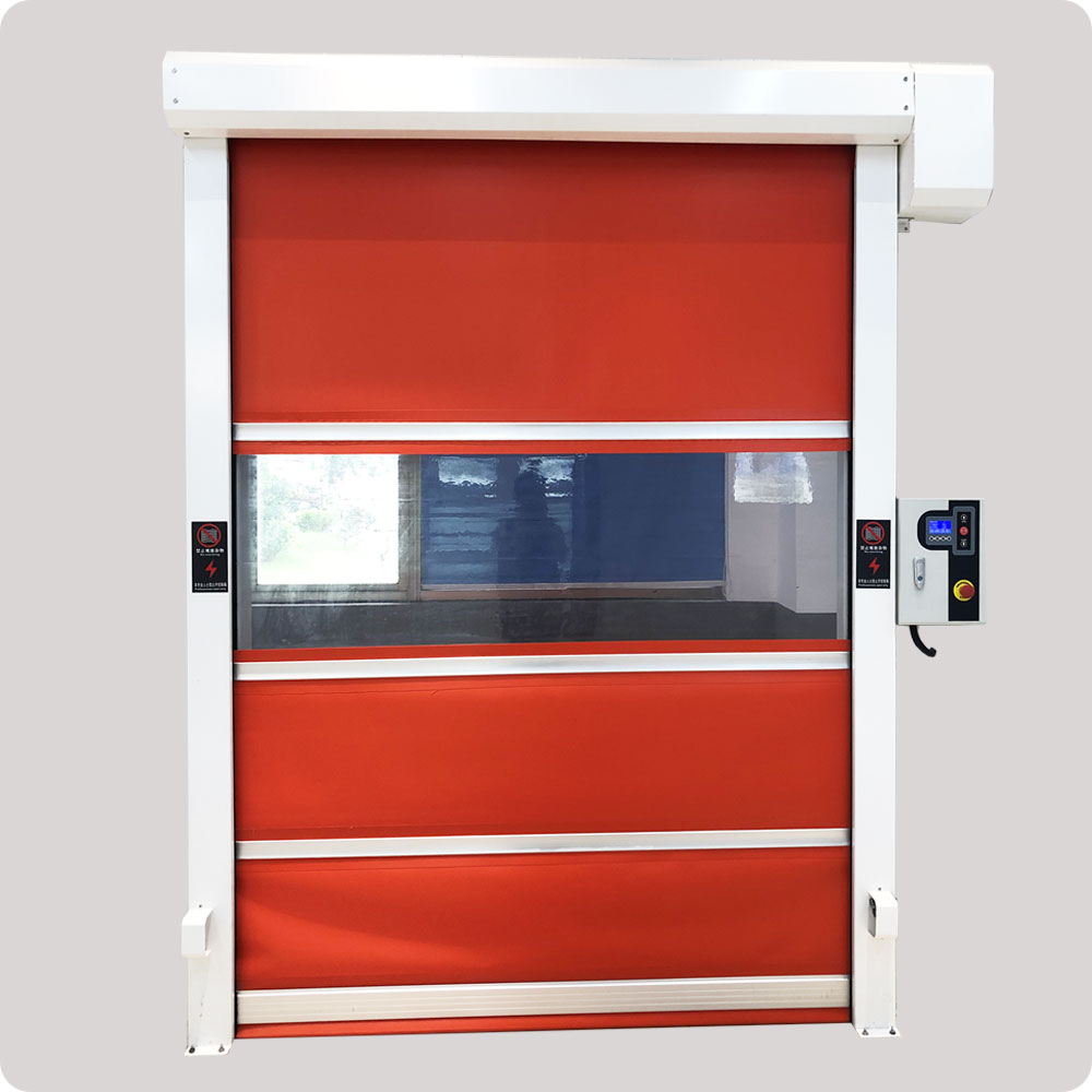 High Speed/Fast Shutter PVC Rolling Door Security Industrial Automatic Aluminium Rapid Folding Plastic Door for Industrial Workshop 