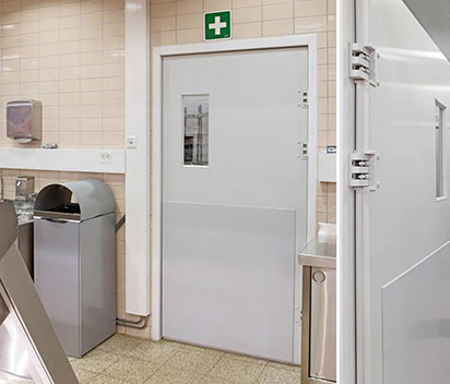 Double Steel Swing Interior Doors with Sound Insulation