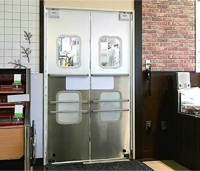 Lightweight Composite Traffic Doors for Restaurant Kitchens